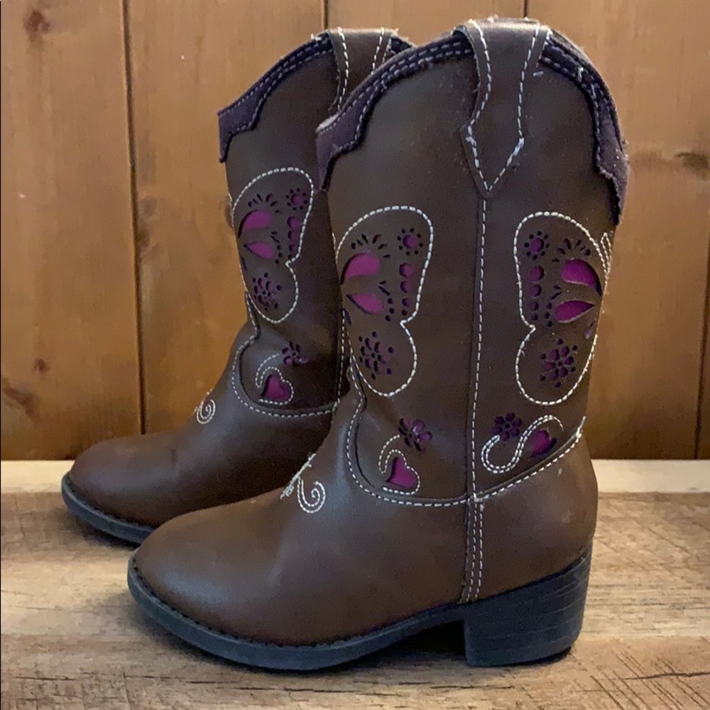 Butterfly cowgirl boots